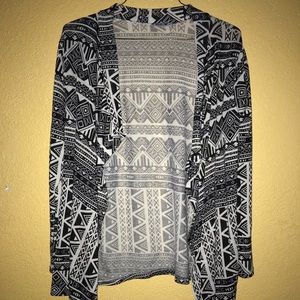 Tribal Print Cardigan